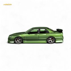 Mortal ER34 Skyline Uras Transparent Metallic Green 1:64