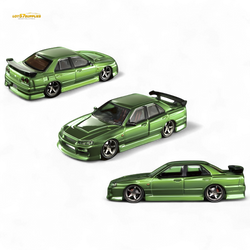 Mortal ER34 Skyline Uras Transparent Metallic Green 1:64