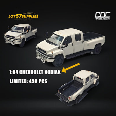 GOC Chevrolet KODIAK Pickup White 1:64 - Limited to 450 Pcs (ONLINE ORDER ONLY)