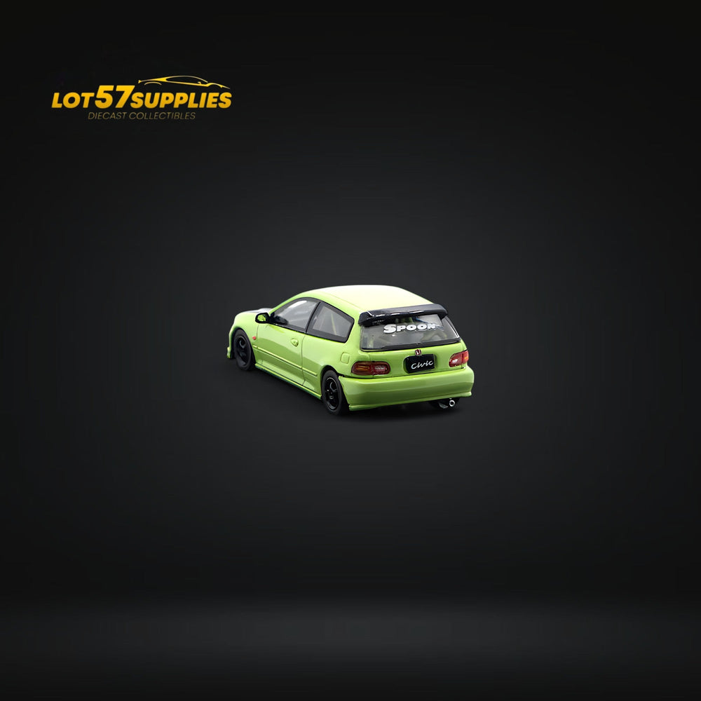 Street Weapon Honda Civic EG6 Thailand Modification Exhibition Spoon Green Livery 1:64 Limited to 400 Pcs (ONLINE ORDER ONLY)
