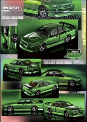 Mortal ER34 Skyline Uras Transparent Metallic Green 1:64