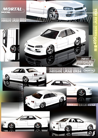 Mortal ER34 SKYLINE URAS Pearl White 1:64 (ONLINE ORDER ONLY)