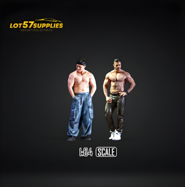 EHC Model Figure Set Muscle Man Duo 1:64 Resin (ONLINE ORDER ONLY)