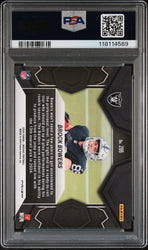 Graded 2024 Panini Mosaic Brock Bowers #286 Reactive Blue Rookie RC Football Card PSA 10 Gem Mint (ONLINE ORDER ONLY)