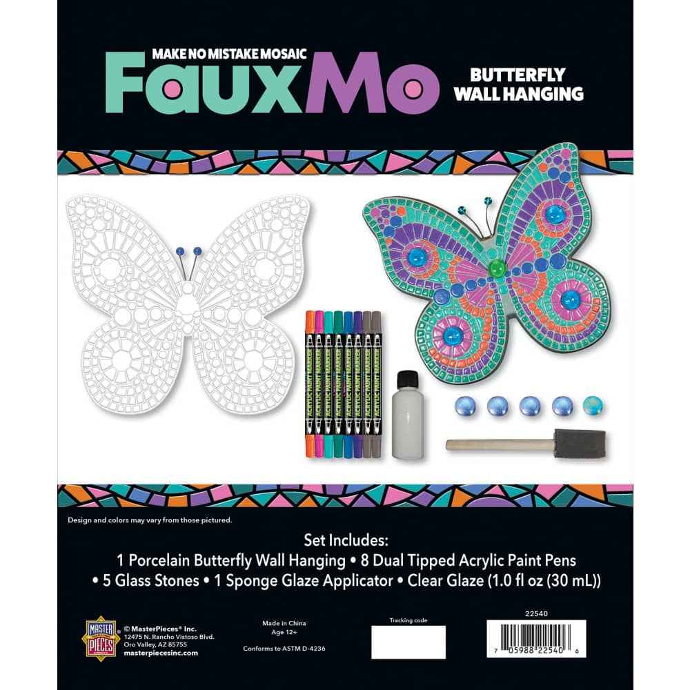 Faux Mo - Porcelain Butterfly Wall Art Craft Kit (ONLINE ORDER ONLY)