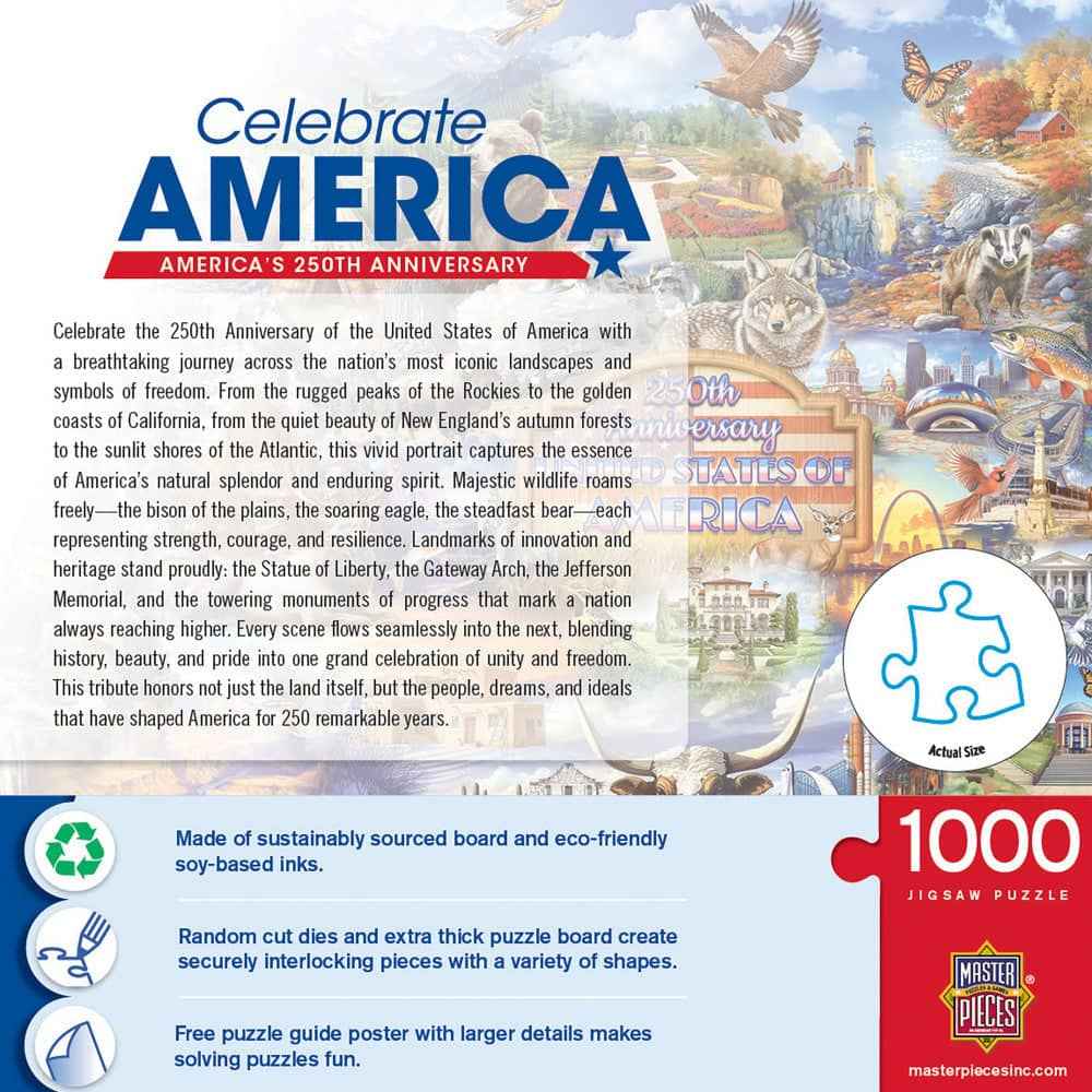 Celebrate America - America's 250th Anniversary 1000 Piece Jigsaw Puzzle