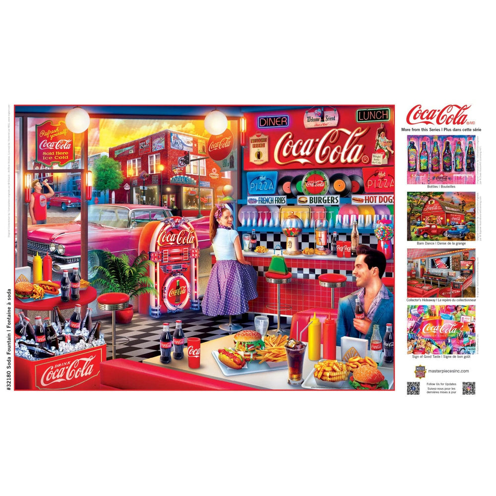 Coca-Cola - Soda Fountain 300 Piece EZ Grip Jigsaw Puzzle (ONLINE ORDER ONLY)