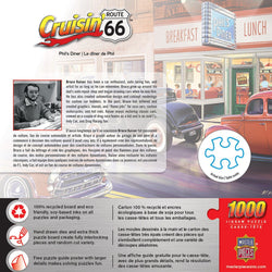Cruisin' Route 66 - Phil's Diner 1000 Piece Jigsaw Puzzle (ONLINE ORDER ONLY)