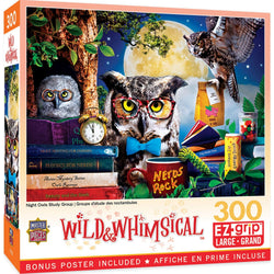 Wild & Whimsical - Night Owls Study Group 300 Piece EZ Grip Jigsaw Puzzle (ONLINE ORDER ONLY)