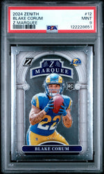Graded 2024 Panini Zenith Blake Corum #12 Z Marquee Rookie RC Football Card PSA 9 Mint (ONLINE ORDER ONLY)