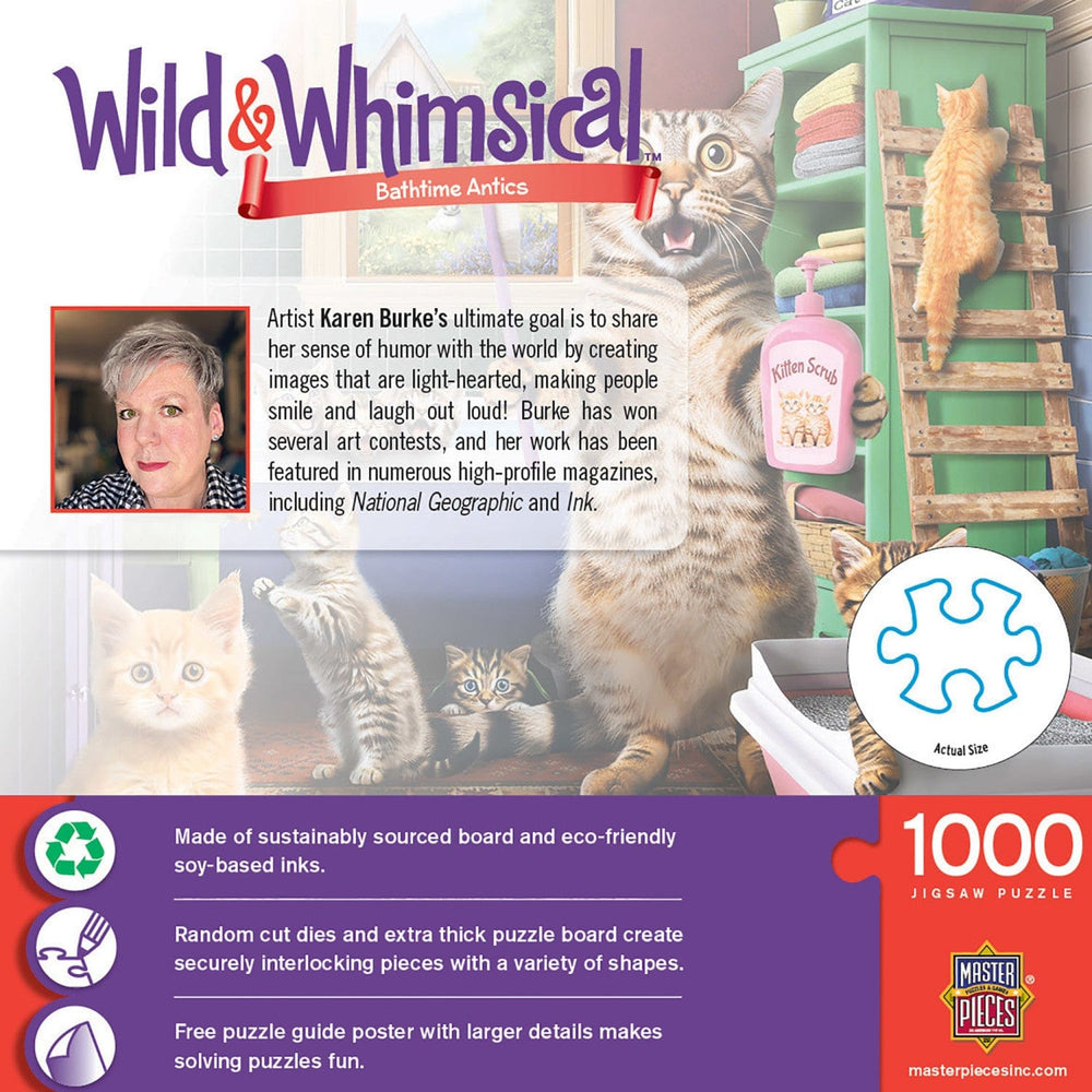 Wild & Whimsical - Bathtime Antics 1000 Piece Jigsaw Puzzle (ONLINE ORDER ONLY)