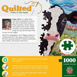 Quilted - Frolic in the Fields 1000 Piece Jigsaw Puzzle (ONLINE ORDER ONLY)