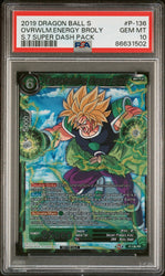 2019 DRAGON BALL SUPER OVRWLM.ENERGY BROLY #P-136 - PSA 10 (Online Order Only)