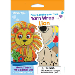Lion - Wood Yarn Wrapping Craft & Paint Kit (ONLINE ORDER ONLY)