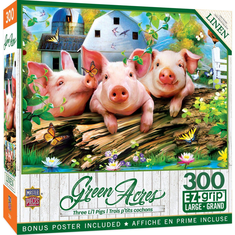 Green Acres - Three Lil' Pigs 300 Piece EZ Grip Jigsaw Puzzle (ONLINE ORDER ONLY)