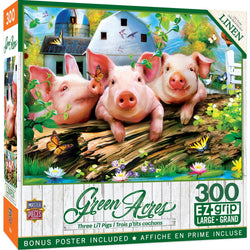 Green Acres - Three Lil' Pigs 300 Piece EZ Grip Jigsaw Puzzle (ONLINE ORDER ONLY)