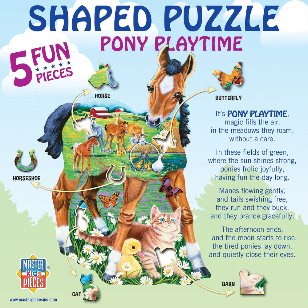 Pony Playtime - 100 Piece Shaped Jigsaw Puzzle (ONLINE ORDER ONLY)