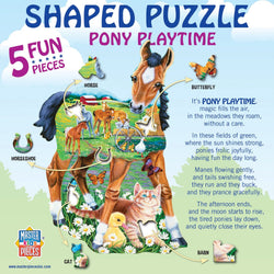 Pony Playtime - 100 Piece Shaped Jigsaw Puzzle (ONLINE ORDER ONLY)