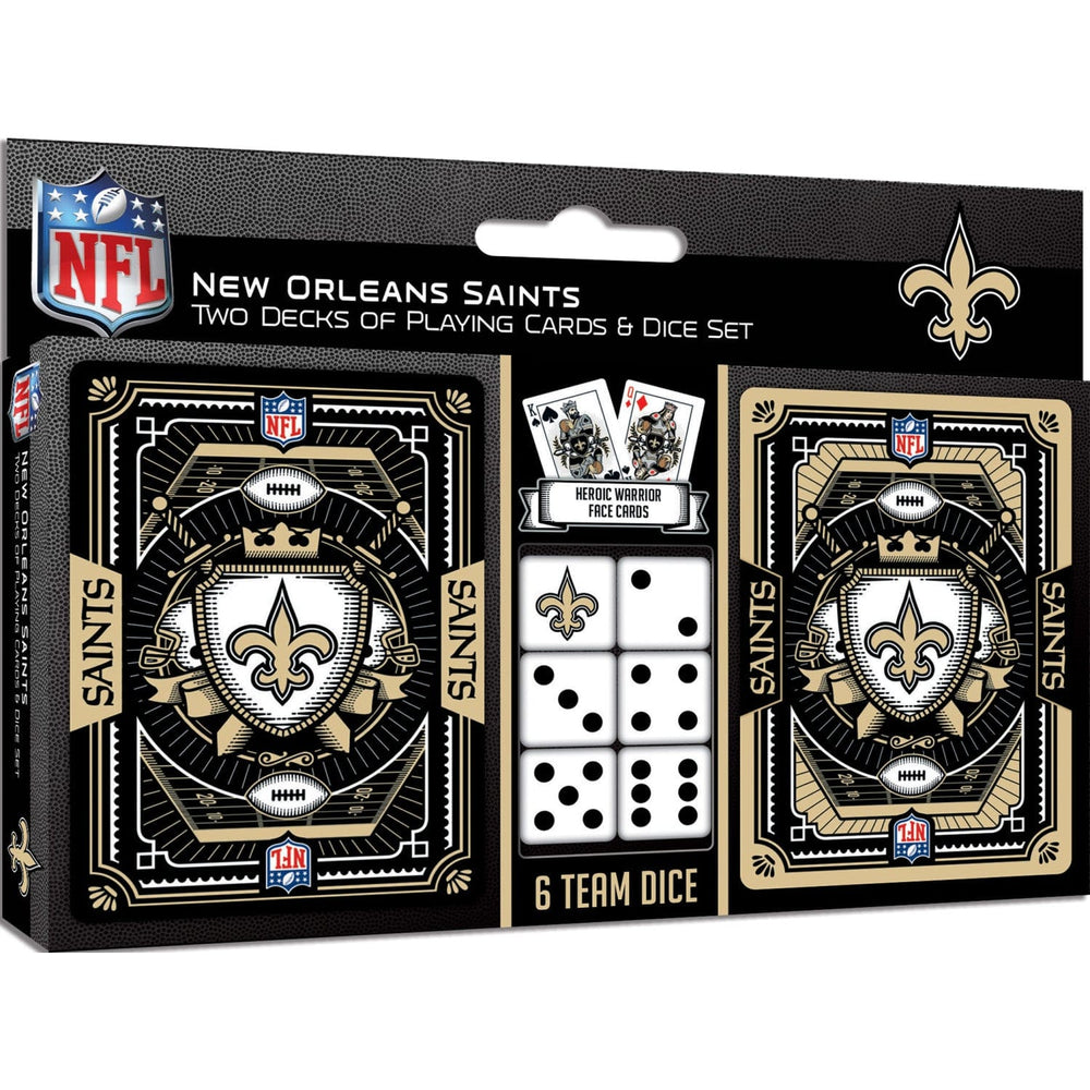New Orleans Saints - 2-Pack Playing Cards & Dice Set (ONLINE ORDER ONLY)
