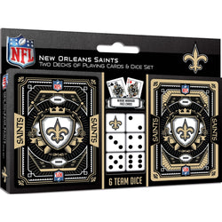 New Orleans Saints - 2-Pack Playing Cards & Dice Set (ONLINE ORDER ONLY)