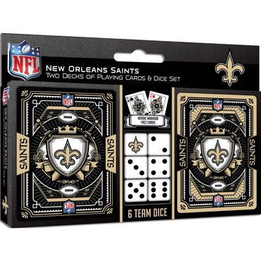 New Orleans Saints - 2-Pack Playing Cards & Dice Set (ONLINE ORDER ONLY)