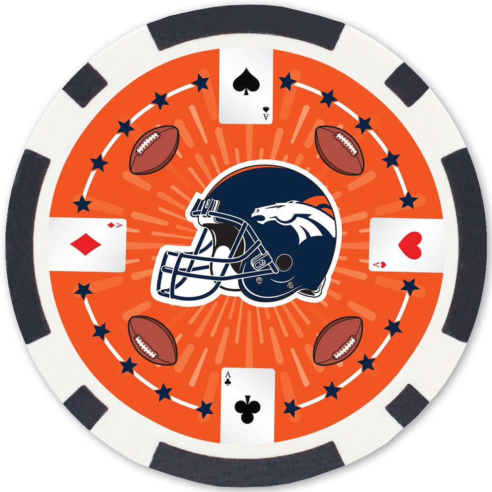 Denver Broncos 100 Piece Poker Chips (ONLINE ORDER ONLY)