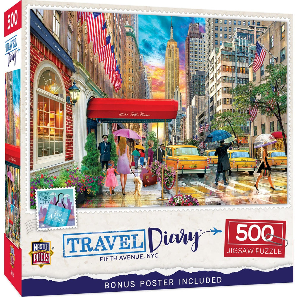 Travel Diary - Fifth Avenue, NYC 500 Piece Jigsaw Puzzle (ONLINE ORDER ONLY)