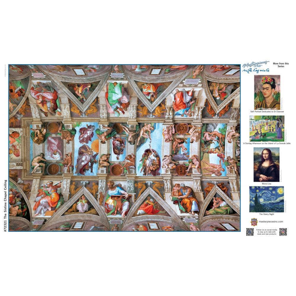 MasterPieces of Art - The Sistine Chapel Ceiling 1000 Piece Jigsaw Puzzle (ONLINE ORDER ONLY)