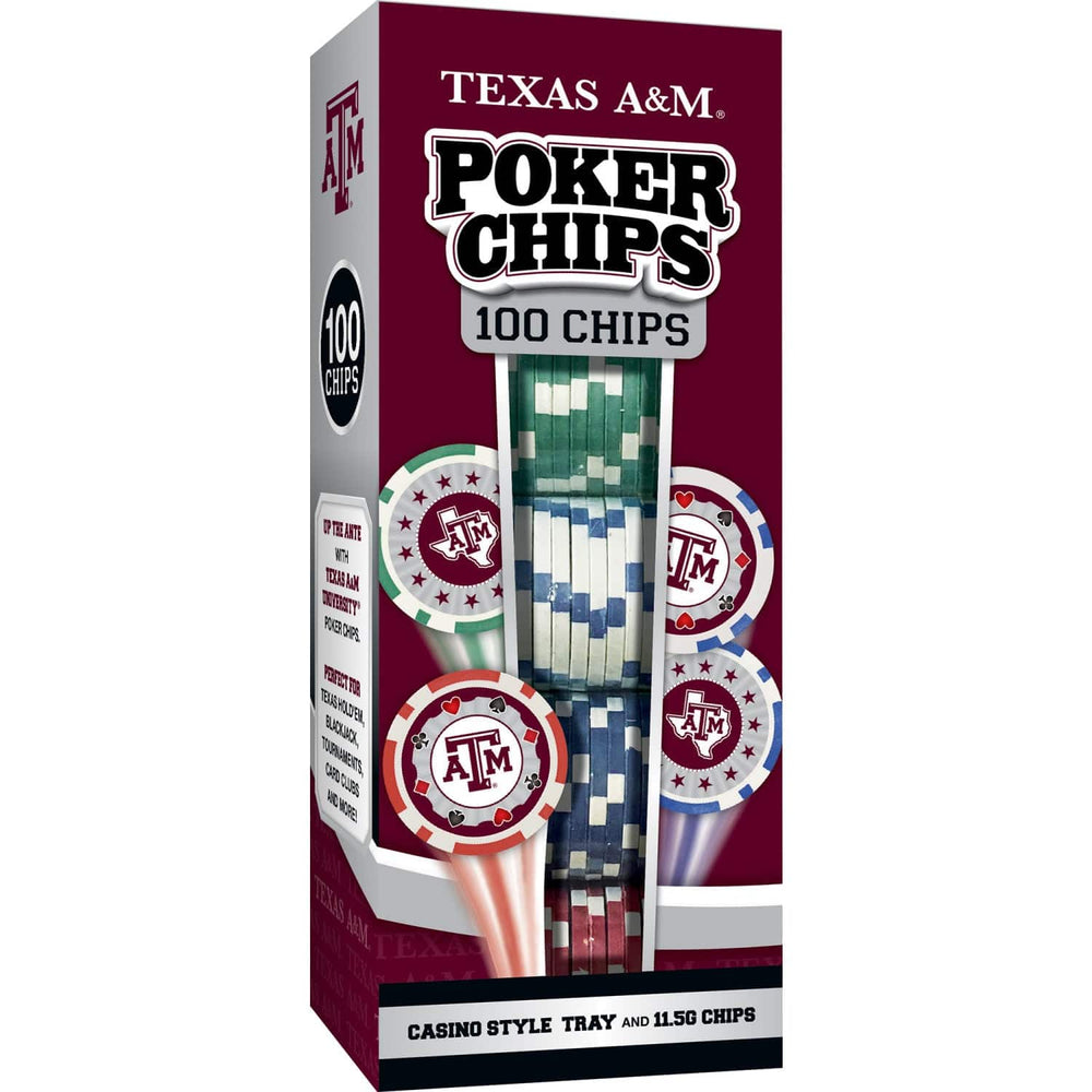 Texas A&M Aggies 100 Piece Poker Chips (ONLINE ORDER ONLY)