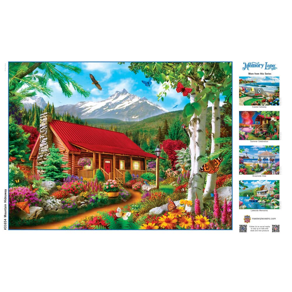 Memory Lane - Mountain Hideaway 300 Piece EZ Grip Jigsaw Puzzle