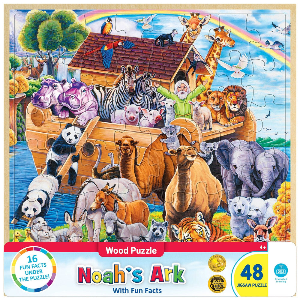 Wood Fun Facts - Noah's Ark 48 Piece Wood Jigsaw Puzzle (ONLINE ORDER ONLY)