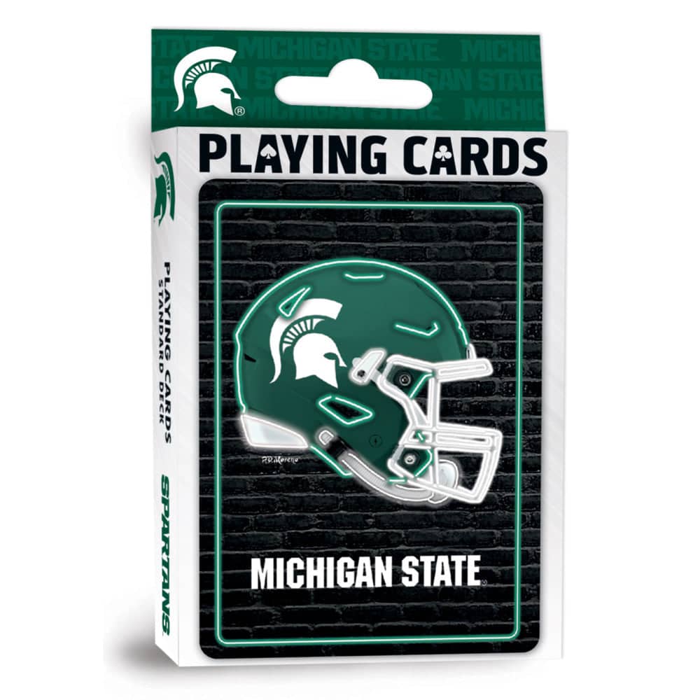 Michigan State Spartans Neon Playing Cards - 54 Card Deck