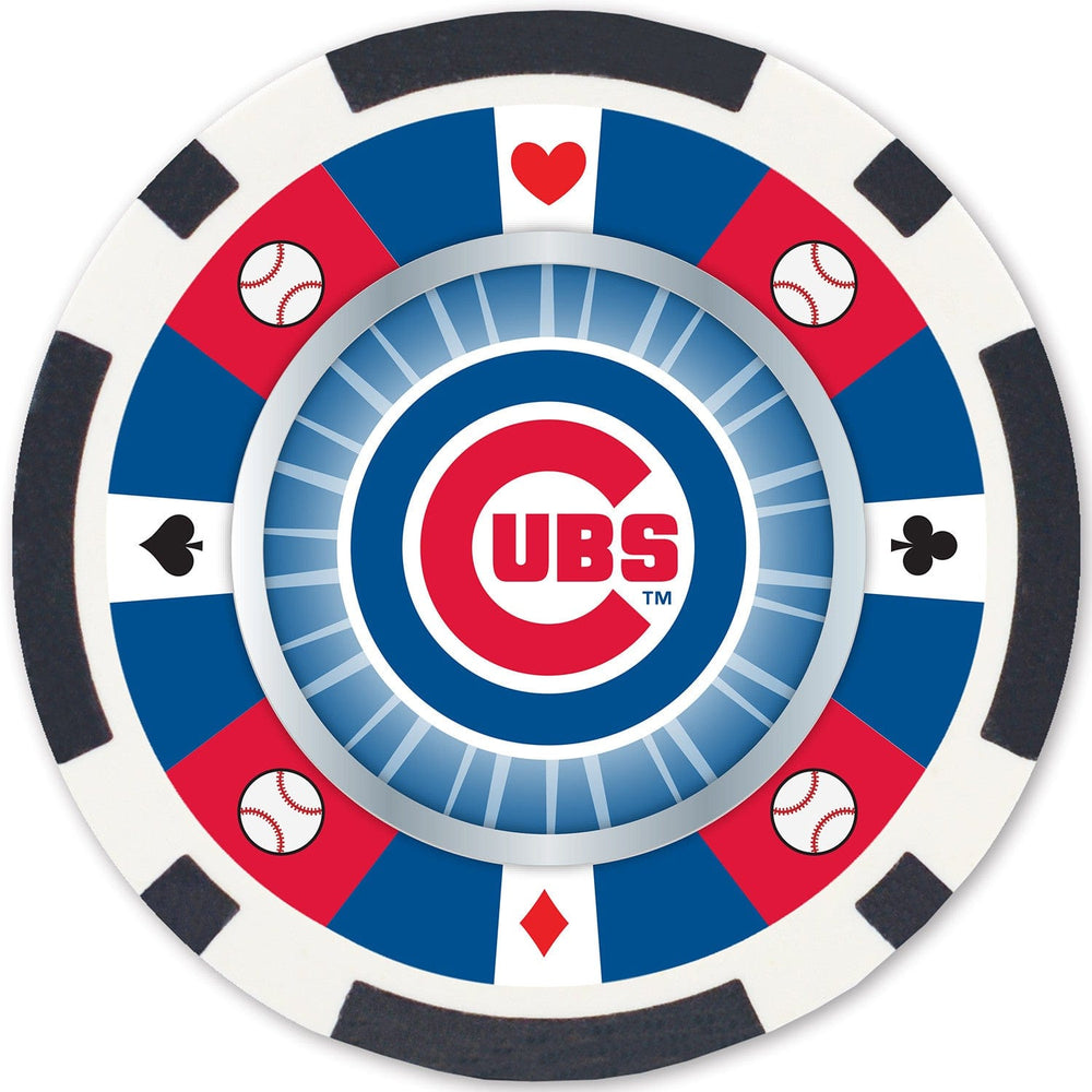 Chicago Cubs 100 Piece Poker Chips (ONLINE ORDER ONLY)