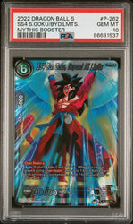 2022 DRAGON BALL SUPER MYTHIC BOOSTER SS4 S.GOKU/BYD.LMTS. #P-262 - PSA 10 (Online Order Only)