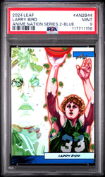 Graded 2024 Leaf Larry Bird #AN2B44 Anime Nation Series 2 Blue /75 Basketball Card PSA 9 Mint (ONLINE ORDER ONLY)