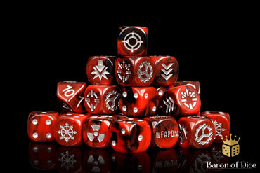 Chaos Red - Titan Dice Set of 21