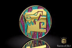Wargaming Tape Measure | Baron's Coin��� Compatible | Aztec Gators (ONLINE ORDER ONLY)