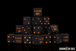 F**k Me & F**k You Dice | Matte Black