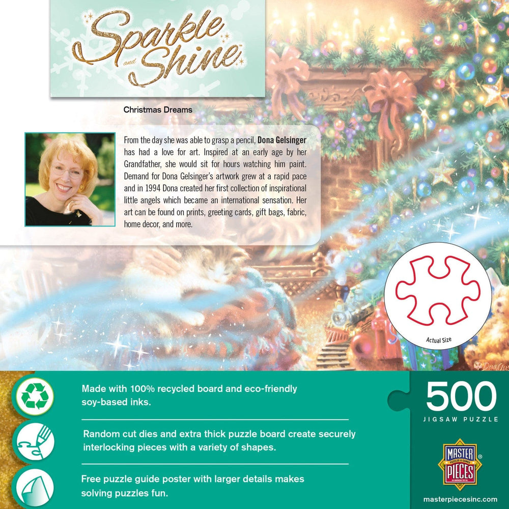 Sparkle & Shine - Christmas Dreams 500 Piece Glitter Jigsaw Puzzle (ONLINE ORDER ONLY)