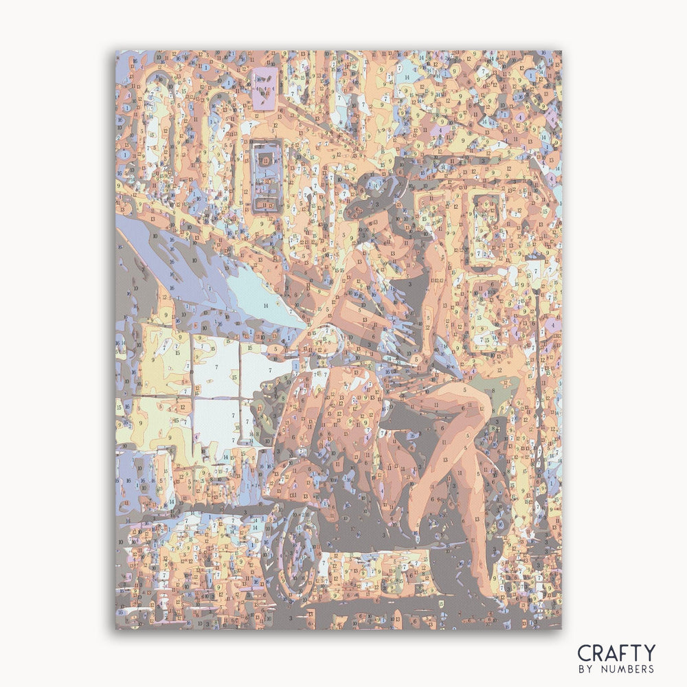 Painting Of Scoter Women In Italy (ONLINE ORDER ONLY)