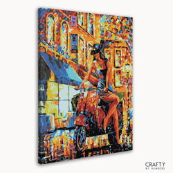 Painting Of Scoter Women In Italy (ONLINE ORDER ONLY)