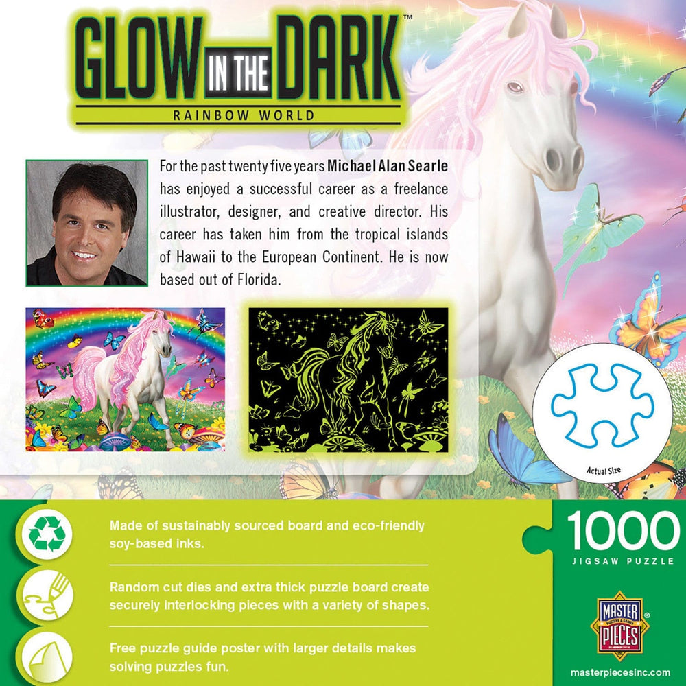 Glow in the Dark - Rainbow World 1000 Piece Jigsaw Puzzle (ONLINE ORDER ONLY)