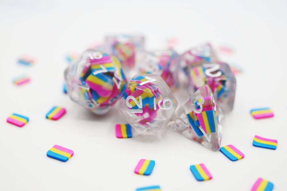 Foam Brain Games Pride Flag RPG Dice Set (ONLINE ORDER ONLY)