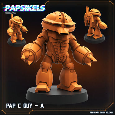 3D Printed Papsikels Pap C Guy - A 28mm 32mm (Online Only)