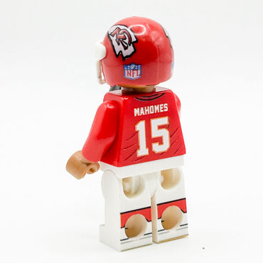 #15 Chiefs Football Player Minifig made using LEGO parts - B3 Customs (Online Order Only)