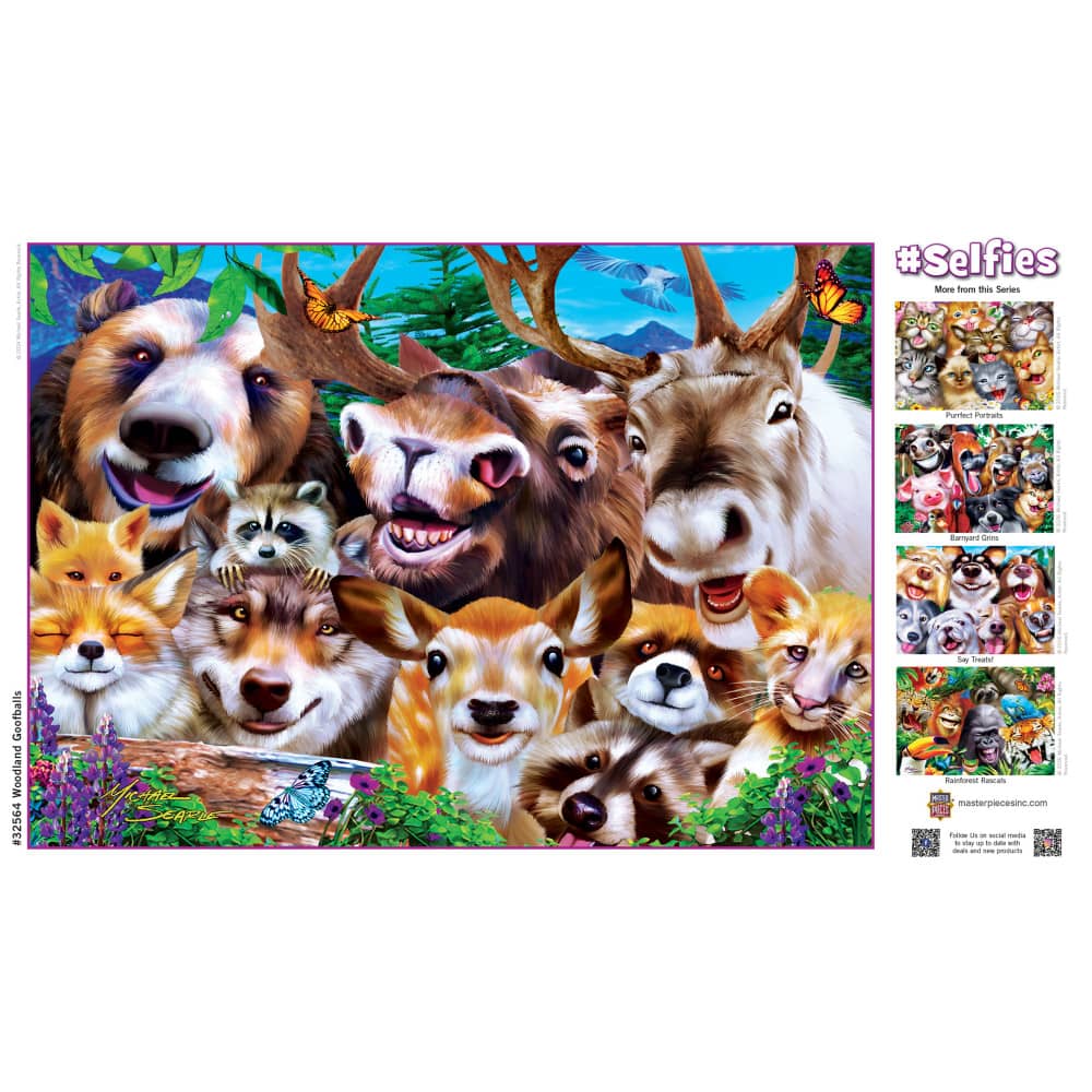 Selfies - Woodland Goofballs 500 Piece Jigsaw Puzzle