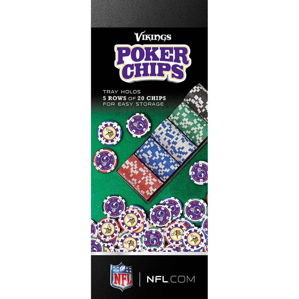 Minnesota Vikings 100 Piece Poker Chips (ONLINE ORDER ONLY)