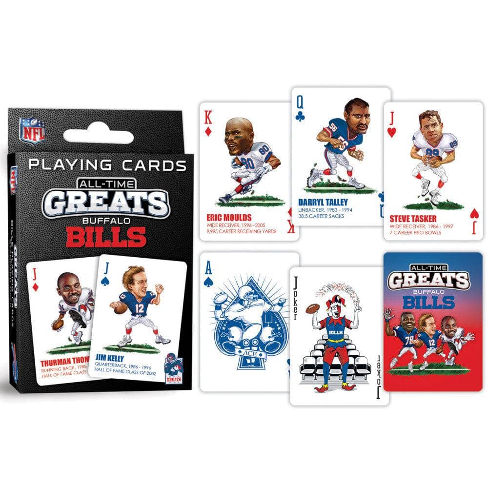 Buffalo Bills All-Time Greats Playing Cards - 54 Card Deck (ONLINE ORDER ONLY)