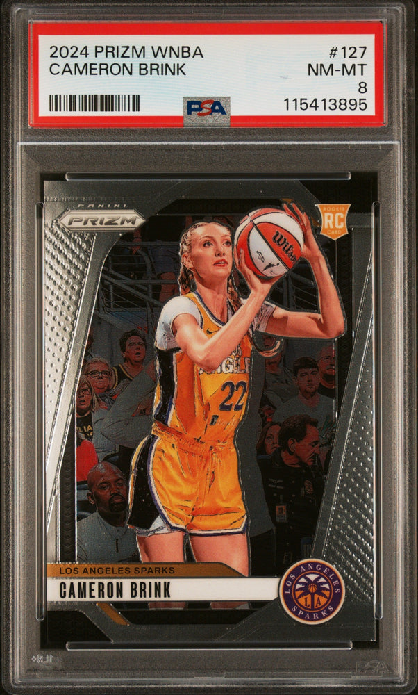 Graded 2024 Panini Prizm WNBA Cameron Brink #127 Rookie RC Basketball Card PSA 8 Near Mint (ONLINE ORDER ONLY)