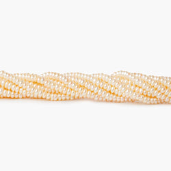 Peach Center Drilled Button Freshwater Pearl, A Grade (ONLINE ORDER ONLY)